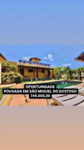 Hotel / Motel / Pousada à venda, 600m² no , São Miguel do Gostoso