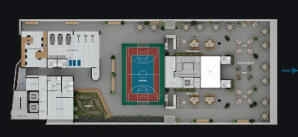Apartamento com 1 Quarto à venda, 24m² no centro, São José da Coroa Grande
