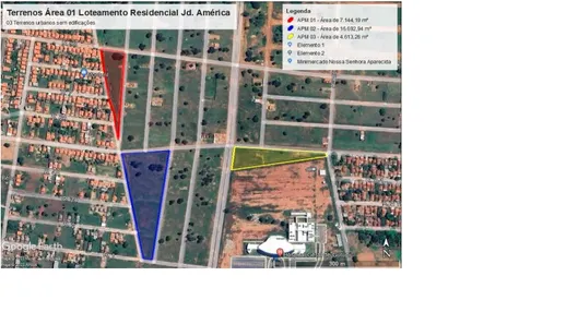 Terreno / Lote / Condomínio à venda, 7145m² no Residencial Parque das Acácias, Gurupi
