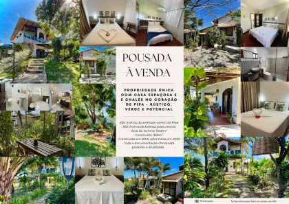 Hotel / Motel / Pousada com 8 Quartos à venda, 330m² no praia da Pipa centro, Tibau do Sul