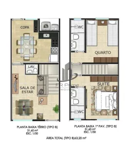 Casa de Condomínio com 2 Quartos à venda, 63m² no Goiabal, Barra Mansa