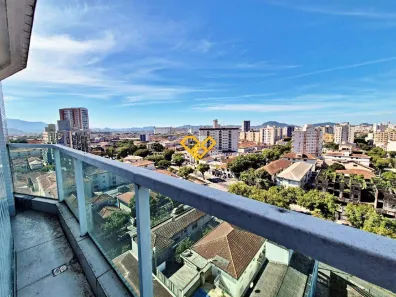 Apartamento com 3 Quartos para alugar, 104m² no Boqueirão, Santos