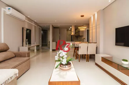Apartamento com 2 Quartos para alugar, 97m² no Aparecida, Santos