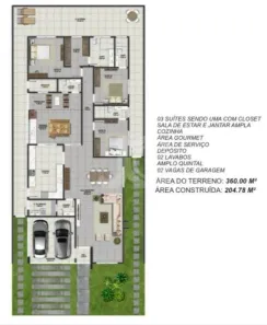 Casa de Condomínio com 3 Quartos à venda, 204m² no Universidade, Vitória da Conquista
