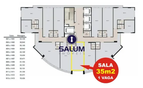 Conjunto Comercial / Sala à venda, 35m² no Santa Tereza, Belo Horizonte