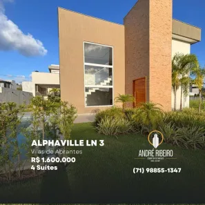 Casa de Condomínio com 4 Quartos à venda, 197m² no Vila de Abrantes (Abrantes), Camaçari