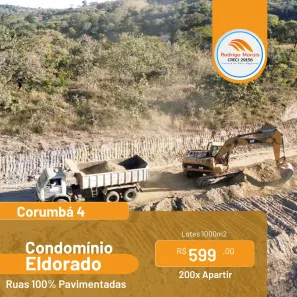Terreno / Lote / Condomínio à venda, 1000m² no Centro, Corumbá de Goiás