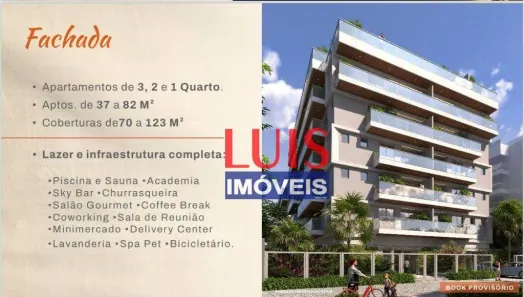 Apartamento com 3 Quartos à venda, 79m² no Camboinhas, Niterói