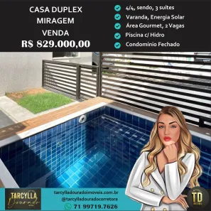 Casa de Condomínio com 4 Quartos à venda, 190m² no Buraquinho, Lauro de Freitas