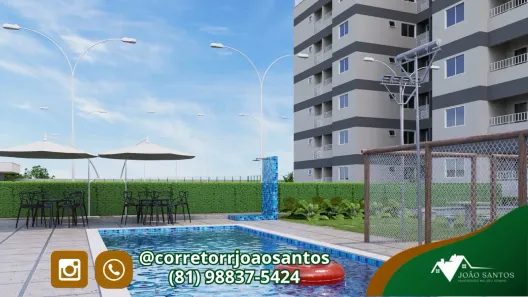 Apartamento com 2 Quartos à venda, 51m² no Capibaribe, São Lourenço da Mata