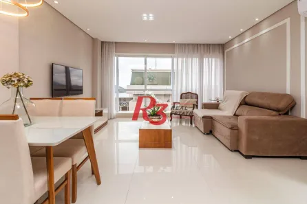 Apartamento com 2 Quartos para alugar, 97m² no Aparecida, Santos