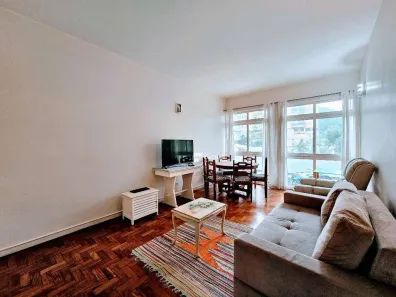 Apartamento com 2 Quartos para alugar, 110m² no Pitangueiras, Guarujá