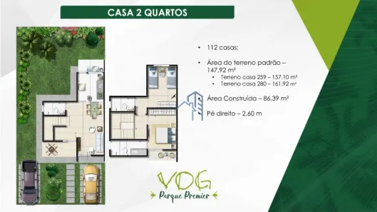 Casa de Condomínio com 2 Quartos à venda, 86m² no Primavera, Vitória da Conquista