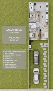 Casa de Condomínio com 2 Quartos à venda, 56m² no Varjão, Pinheiral
