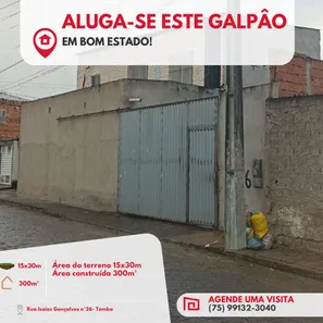 Galpão / Depósito / Armazém para alugar, 10m² no Tomba, Feira de Santana