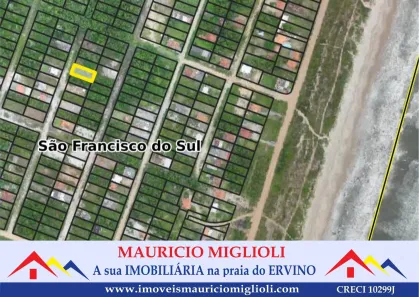 Terreno / Lote / Condomínio à venda, 375m² no Praia do Ervino, São Francisco do Sul