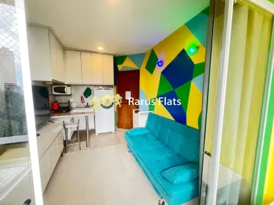 Flat com 1 Quarto para alugar, 45m² no Paraíso do Morumbi, São Paulo
