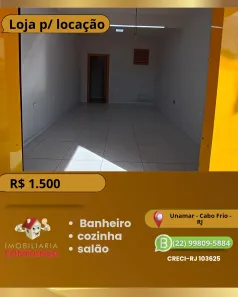 Loja / Salão / Ponto Comercial para alugar, 55m² no Unamar (Tamoios), Cabo Frio