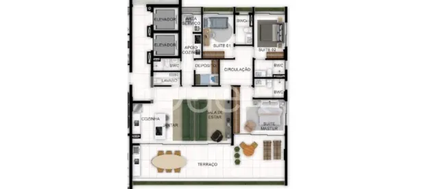 Apartamento com 3 Quartos à venda, 156m² no Paiva, Cabo de Santo Agostinho