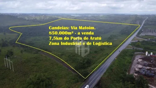 Terreno / Lote Comercial à venda, 830000m² no Distrito Industrial, Candeias