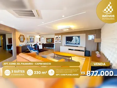 Apartamento com 4 Quartos à venda, 230m² no Capim Macio, Natal