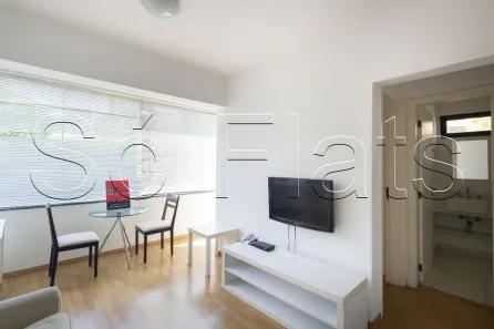 Flat com 1 Quarto para alugar, 44m² no Paraíso do Morumbi, São Paulo