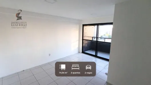 Apartamento com 3 Quartos para alugar, 75m² no Meireles, Fortaleza