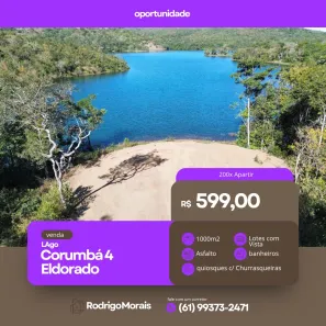 Terreno / Lote / Condomínio à venda, 1000m² no Centro, Corumbá de Goiás