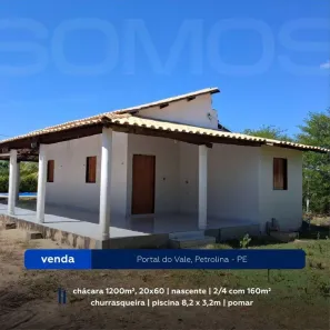 Fazenda / Sítio / Chácara com 2 Quartos à venda, 1200m² no Área Rural de Petrolina, Petrolina