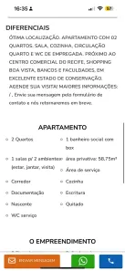 Apartamento com 2 Quartos à venda, 58m² no Boa Vista, Recife