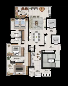 Apartamento com 3 Quartos à venda, 140m² no Cremação, Belém
