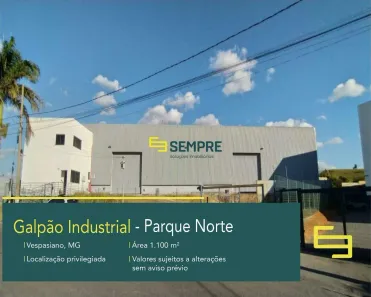 Galpão / Depósito / Armazém para alugar, 1100m² no Parque Norte, Vespasiano