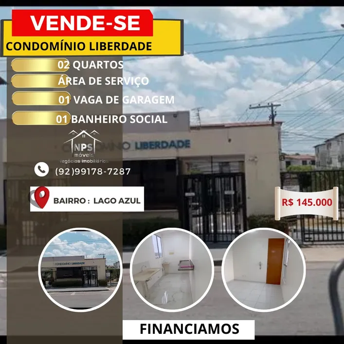 Apartamento com 2 quartos e com piscina, 45 m² em Lago Azul, Manaus - ZAP Imóveis