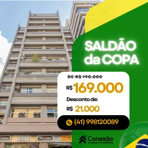 Conjunto Comercial / Sala à venda, 37m² no Centro, Curitiba