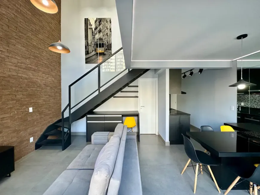 Foto do imóvel - Duplex para alugar com 55 m², 1 quarto, 2 banheiros, 2 vagas