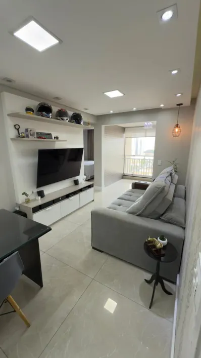 Foto do imóvel - Apartamento mobiliado para alugar com 2 quartos, 1 banheiro e 2 vagas na garagem em