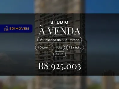 Studio com 1 Quarto à venda, 39m² no Enseada do Suá, Vitória