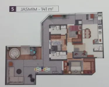 Apartamento com 3 Quartos à venda, 141m² no Jardim Satélite, São José dos Campos