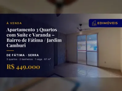 Apartamento com 3 Quartos à venda, 67m² no de Fátima, Serra