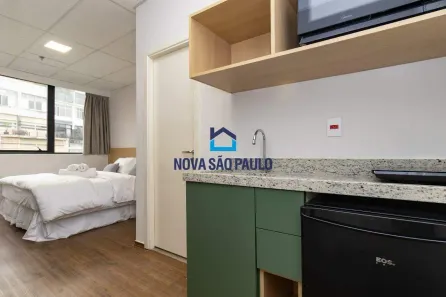 Studio com 1 Quarto para alugar, 18m² no Centro, São Paulo