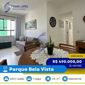 Apartamento com 3 Quartos à venda, 88m² no Brotas, Salvador
