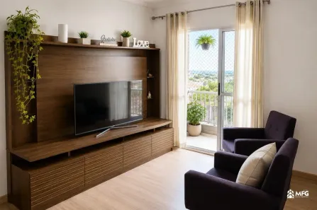 Apartamento com 2 Quartos à venda, 53m² no Wanel Ville, Sorocaba