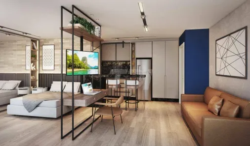 Studio com 1 Quarto à venda, 34m² no Centro, Curitiba