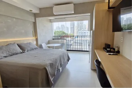 Studio com 1 Quarto para alugar, 24m² no Chácara Gaivotas, São Paulo