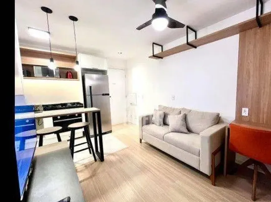 Foto do imóvel - Apartamento para alugar com 1 quarto, 1 suíte, varanda, 1 vaga na garagem e aceita animais em