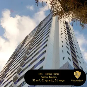 Apartamento com 1 Quarto à venda, 36m² no Santo Amaro, Recife