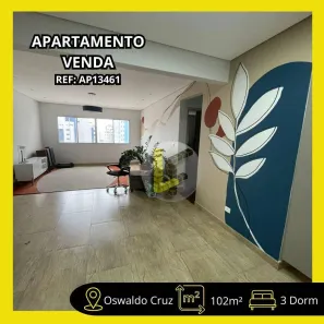 Apartamento com 3 Quartos à venda, 102m² no Osvaldo Cruz, São Caetano do Sul
