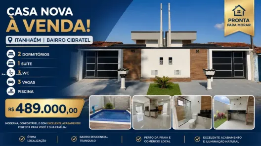 Casa com 2 Quartos à venda, 75m² no , Itanhaém