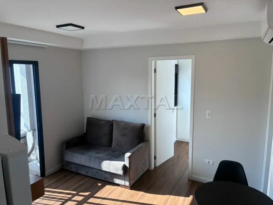 Foto do imóvel - Apartamento para alugar com 1 quarto, 1 suíte, 1 banheiro, 37 m², varanda e ar-condicionado em