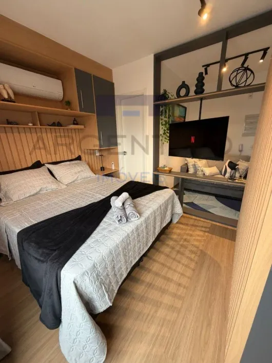 Foto do imóvel - Apartamento para alugar com 26 m², 1 quarto, 1 banheiro, 1 vaga